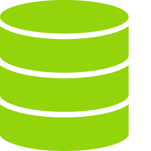 database database stacked cylinders icon