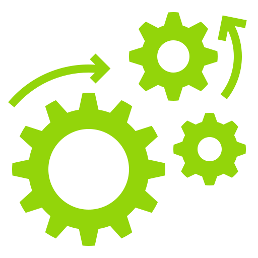 engineering three cogs engineering icon
