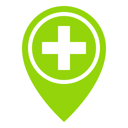 hospital map marker icon