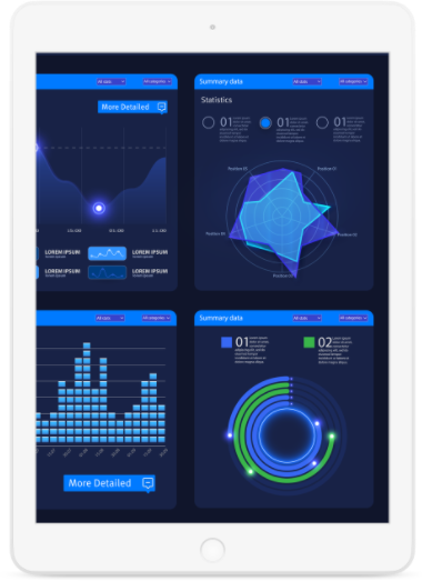 Mock up example of system interface